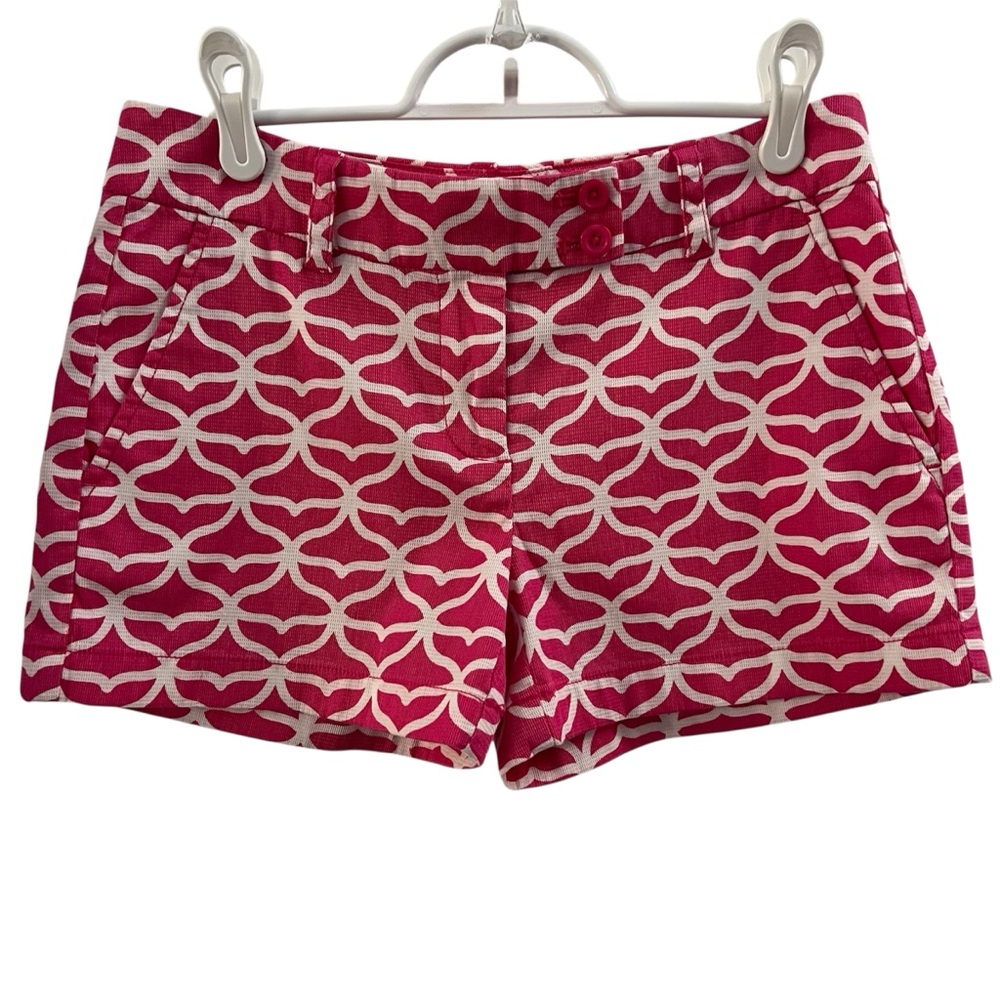 VINEYARD VINES SHORTS, Women’s Size 00, Pink & White Patterned Shorts w/ Pockets